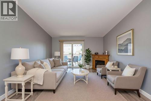 Living room is virtually staged - 1001 30 Avenue Unit# 30, Vernon, BC - Indoor Photo Showing Living Room