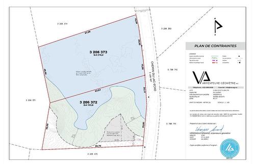 Plan (croquis) - Ch. Du Lac-Écho, Morin-Heights, QC 