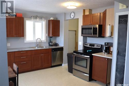 217 Second Avenue E, Debden, SK - Indoor Photo Showing Kitchen With Double Sink