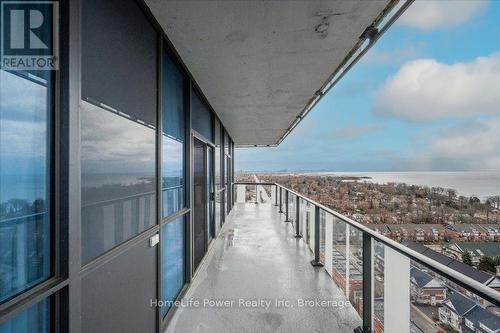 2102 - 1 Hurontario Street, Mississauga (Port Credit), ON - Outdoor With Balcony With View With Exterior