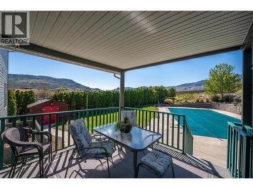 445 5 Road, Oliver, BC - Outdoor With In Ground Pool With Deck Patio Veranda With Exterior