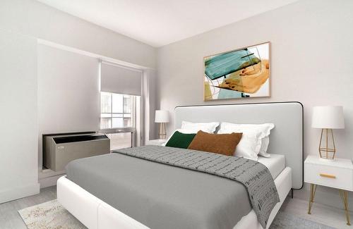 Chambre à coucher - 804-345 Rue De La Gauchetière O., Montréal (Ville-Marie), QC - Indoor Photo Showing Bedroom