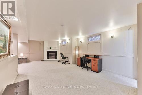 Above Grade Windows, Gas Fireplace - 4061 Rolling Valley Drive, Mississauga, ON - Indoor Photo Showing Other Room