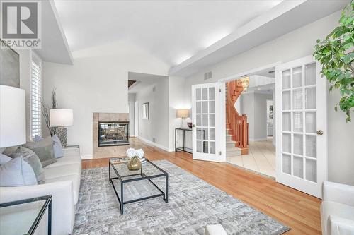 881 The Greenway, Mississauga, ON - Indoor Photo Showing Living Room With Fireplace