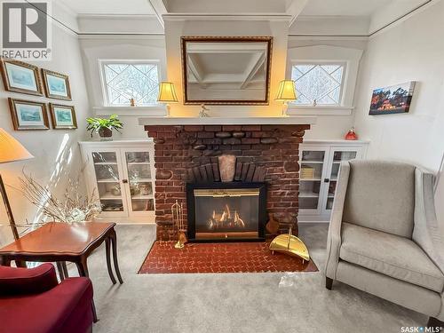 570 4Th Avenue Ne, Swift Current, SK - Indoor Photo Showing Living Room With Fireplace