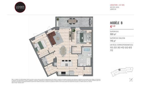 Drawing (sketch) - 212-555 Rue Frédéric-Back, Lévis (Les Chutes-De-La-Chaudière-Ouest), QC - Other