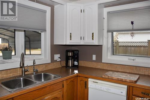 119 Dewdney Street, Indian Head, SK - Indoor Photo Showing Kitchen With Double Sink