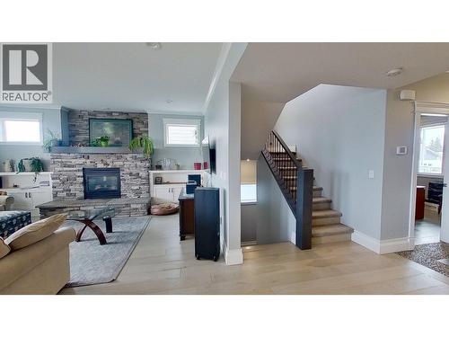 10604 108 Street, Fort St. John, BC - Indoor Photo Showing Living Room With Fireplace