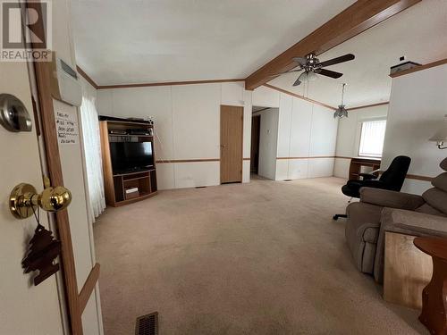 Living room with office spot off to the right - 5484 25 Avenue Unit# 123, Vernon, BC 