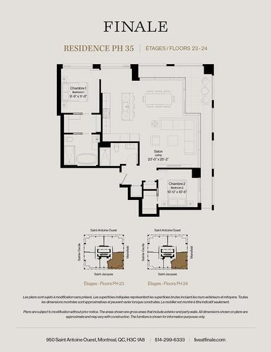 Drawing (sketch) - Ph2304-950 Rue St-Antoine O., Montréal (Ville-Marie), QC - Other