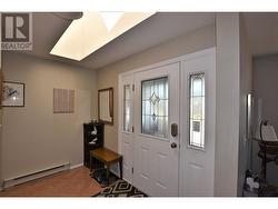 inside the front door - skylight at the entrance - 