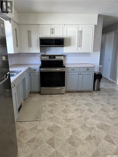 220 Elm Street, Porcupine Plain, SK - Indoor Photo Showing Kitchen With Double Sink