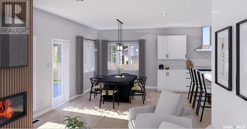 11 Plains Boulevard, Pilot Butte, SK - Indoor With Fireplace