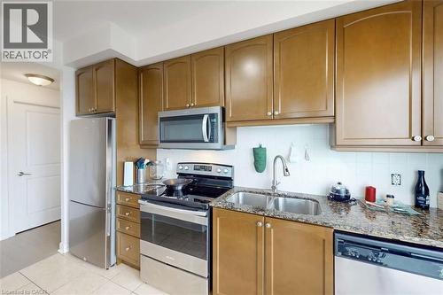 50 Absolute Avenue Unit# 3801, Mississauga, ON - Indoor Photo Showing Kitchen With Double Sink