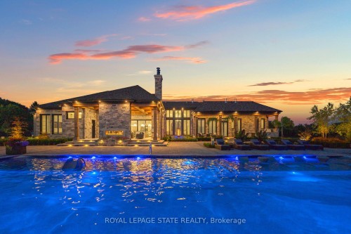 1272 Fiddlers Green Road, Hamilton, ON - Outdoor With In Ground Pool With View