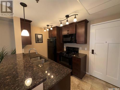 207 1220 Blackfoot Drive, Regina, SK - Indoor Photo Showing Kitchen With Double Sink