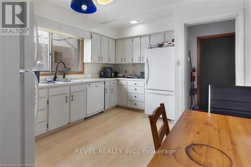 171 Stone Church Road E, Hamilton, ON - Indoor Photo Showing Kitchen With Double Sink