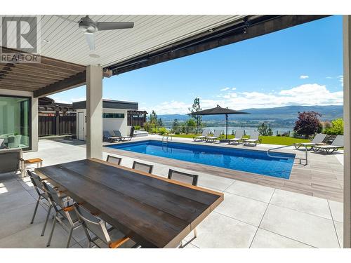 2463 Thacker Drive, West Kelowna, BC - Outdoor With In Ground Pool With Deck Patio Veranda With Exterior