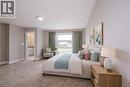 Virtaully staged - 102 Thackeray Way, Harriston, ON  - Indoor Photo Showing Bedroom 