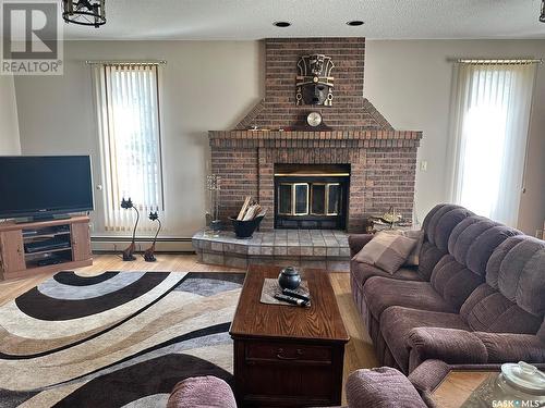 Sieben Acreage, Hudson Bay Rm No. 394, SK - Indoor Photo Showing Living Room With Fireplace