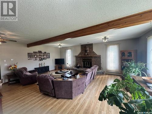 Sieben Acreage, Hudson Bay Rm No. 394, SK - Indoor Photo Showing Living Room With Fireplace