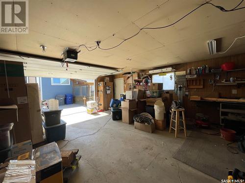 22 West Road, Kindersley, SK - Indoor Photo Showing Garage