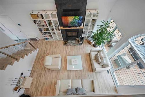 Vue d'ensemble - 54 Ch. De La Perdrix, Val-Des-Lacs, QC - Indoor With Fireplace