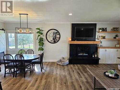 5 Souris Avenue, Redvers, SK - Indoor With Fireplace