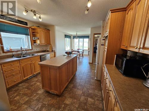 115 Carson Bay, Lampman, SK - Indoor Photo Showing Kitchen With Double Sink
