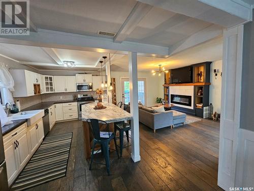 306 West 1St Street, Alida, SK - Indoor With Fireplace