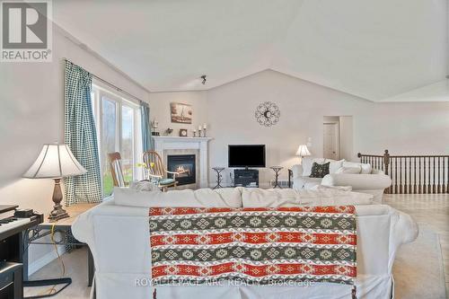 449 Barrington Court, Fort Erie (Ridgeway), ON - Indoor Photo Showing Living Room With Fireplace