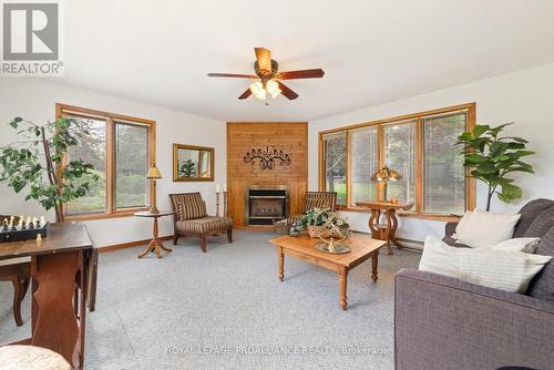 12112C Loyalist Parkway, Prince Edward County (Picton Ward), ON - Indoor Photo Showing Living Room With Fireplace