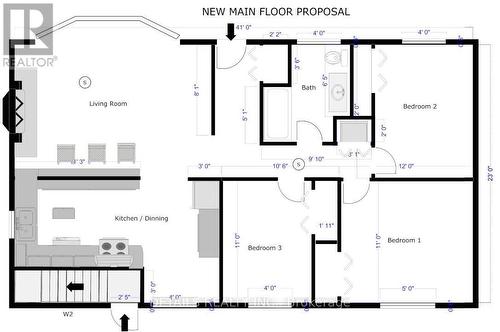 Main Level Floor Plan - 970 Shamir Avenue, Ottawa, ON - Other