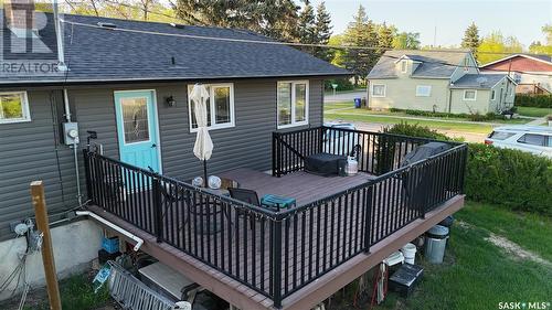 122 Hamilton Street, Davidson, SK - Outdoor With Deck Patio Veranda With Exterior