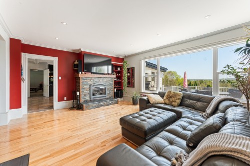 Salon - 1402 Ch. Des Pères, Magog, QC - Indoor Photo Showing Living Room With Fireplace
