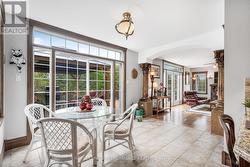 Breakfast area, doors to deck - 