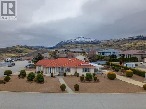 Beautifully maintained landscaping - 11900 Olympic View Drive, Osoyoos, BC - Outdoor With View