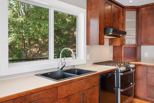 220 West Bench Drive, Penticton, BC - Indoor Photo Showing Kitchen With Double Sink