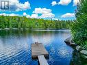 Dock with a beautiful view of lake - 15 Labrash Lake Road, Whitestone, ON  - Outdoor With Body Of Water With View 