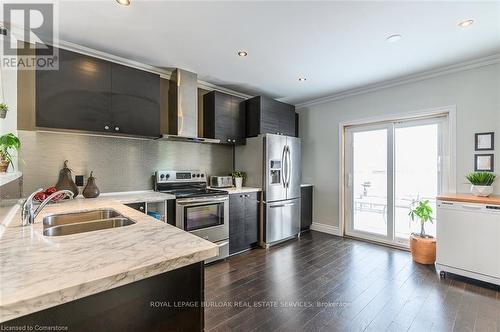 Upper - 376 Talbot Street, Hamilton, ON - Indoor Photo Showing Kitchen With Stainless Steel Kitchen With Double Sink