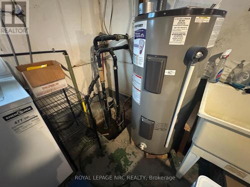 Sump pump, newer water tank - 163 Johnston Street, Port Colborne (Killaly East), ON - Indoor Photo Showing Basement