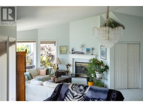 8827 Michael Drive, Coldstream, BC - Indoor Photo Showing Living Room With Fireplace