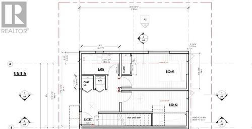 Main entry bedroom floor plan - 309 West Gore Street Unit# Sl A, Nelson, BC - Other