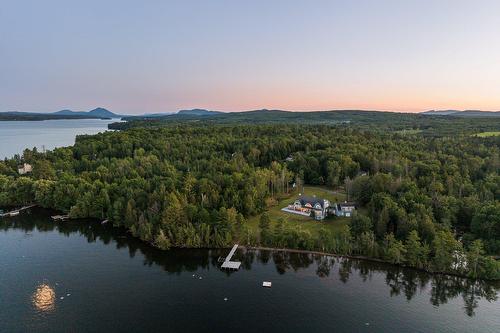 Photo aérienne - 41 Ch. De La Baie, Magog, QC - Outdoor With Body Of Water With View
