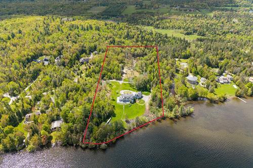 Photo aérienne - 41 Ch. De La Baie, Magog, QC - Outdoor With Body Of Water With View