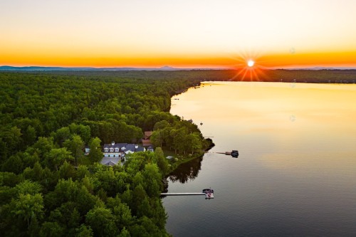 Photo aérienne - 357 Rg Beau-Lac, Stratford, QC - Outdoor With Body Of Water With View