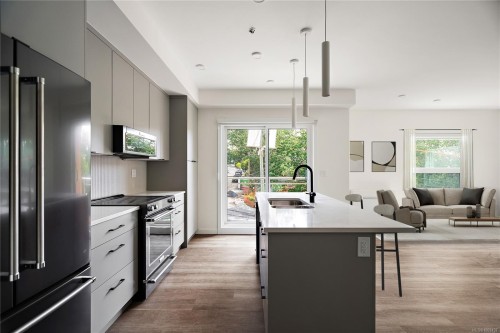 B507-1102 Esquimalt Rd, Esquimalt, BC - Indoor Photo Showing Kitchen With Double Sink With Upgraded Kitchen