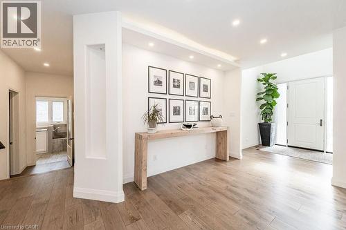 Kitchen featuring recessed lighting, wood finished floors, and baseboards - 346 Lexington Road, Waterloo, ON - Indoor Photo Showing Other Room