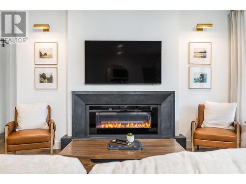 4017 Sunstone Street, West Kelowna, BC - Indoor Photo Showing Living Room With Fireplace