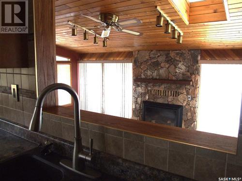 449 Pacific Drive, Burstall, SK - Indoor With Fireplace